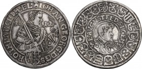 Germany, Sachsen. Johann Georg I and August (1611-1612). Reichstaler 1612, Dresden mint. KM 44; Dav. 7573; Schnee 786. AR. 42.80 mm. Opus: 28.74. Good...