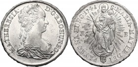 Hungary. Maria Theresa (1740-1780). Thaler 1741 KB, Kremnitz mint. KM 328.1; Dav. 1125. AR. 35.50 mm. Scarce. Exceptional state of preservation. Lustr...