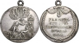 Switzerland. Prize medal (1791). Schweizer Medaillen 976. Meier 344. AR. 2.20 g. 41.30 mm. With original suspension loop. Good EF. The obverse illustr...