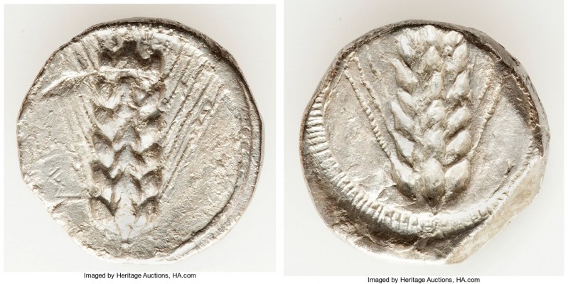 LUCANIA. Metapontum. Ca. 470-440 BC. AR stater (19mm, 7.58 gm, 12h). Choice VF. ...