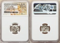MACEDONIAN KINGDOM. Alexander III the Great (336-323 BC). AR drachm (17mm, 4.26 gm, 12h). NGC Choice AU 5/5 - 5/5. Posthumous issue of Abydus(?), ca. ...