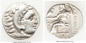MACEDONIAN KINGDOM. Alexander III the Great (336-323 BC). AR drachm (18mm, 4.31 gm, 11h). Choice VF. Posthumous issue of 'Colophon', 310-301 BC. Head ...