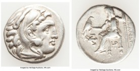 MACEDONIAN KINGDOM. Alexander III the Great (336-323 BC). AR drachm (18mm, 4.18 gm, 5h). VF. Posthumous issue of Lampsacus, ca. 320-305 BC. Head of He...