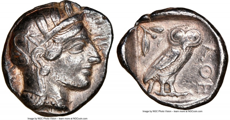 ATTICA. Athens. Ca. 440-404 BC. AR tetradrachm (26mm, 17.15 gm, 11h). NGC VF 5/5...