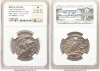 ATTICA. Athens. Ca. 165-42 BC. AR tetradrachm (31mm, 16.54 gm, 12h). NGC XF 5/5 - 3/5. New Style coinage, struck 91-90 BC, Zenokles and Armoxenos, mag...