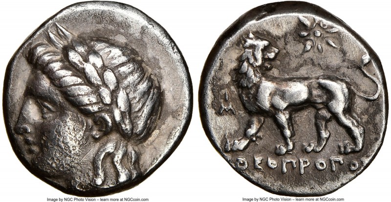 IONIA. Miletus. Ca. mid-3rd century BC. AR drachm (14mm, 12h). NGC Choice VF. Th...