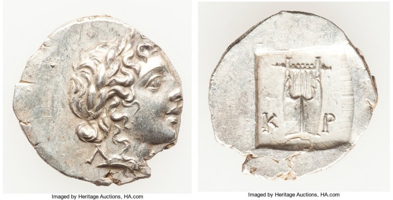 LYCIAN LEAGUE. Cragus. Ca. 48-20 BC. AR hemidrachm (17mm, 1.74 gm, 12h). AU. Ser...