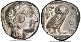 NEAR EAST or EGYPT. Ca. 5th-4th centuries BC. AR tetradrachm (24mm, 17.17 gm, 8h). NGC MS 5/5 - 4/5. Head of Athena right, wearing crested Attic helme...