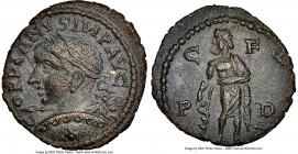 THRACE. Deultum. Gordian III (AD 238-244). AE (18mm, 3.26 gm, 7h). NGC AU 5/5 - 3/5. G-ORDIANVS IMP AVG, laureate, draped and cuirassed bust of Gordia...