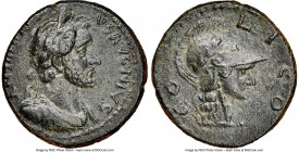 LYCAONIA. Iconium. Antoninus Pius (AD 138-161). AE (19mm, 4.32 gm, 12h). NGC AU 4/5 - 3/5, light scratches. ANTONIN-VS AVG NIVS (sic), laureate, drape...