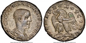 SYRIA. Antioch. Herennius Etruscus (AD 251). BI tetradrachm (24mm, 10.88 gm, 5h). NGC Choice AU 5/5 - 4/5. 5th officina, AD 250-251. ?P?NN ?TPOY M? KY...
