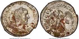 SYRIA. Antioch. Trebonianus Gallus (AD 251-253). BI tetradrachm (26mm, 9.57 gm, 5h). NGC MS 4/5 - 3/5. 3rd officina. AYTOK K ? OYIB TP?B ?A??OC C?B, l...