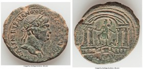 SAMARIA. Caesarea Maritima. Trajan (AD 98-117). AE (34mm, 25.75 gm, 1h). XF. IMP CAES NER TRAIANO OP AVG GER DAC COS VI P P, laureate bust of Trajan r...