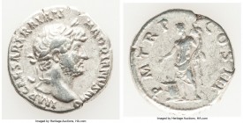 Hadrian (AD 117-138). AR denarius (19mm, 3.42 gm, 6h). VF. Rome, AD 119-123. IMP CAESAR TRAIAN-HADRIANVS AVG, laureate head of Hadrian right / P M TR ...