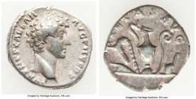 Marcus Aurelius, as Caesar (AD 161-180). AR denarius (18mm, 3.39 gm, 7h). VF. Rome, AD 140-144. AVRELIVS CAE-SAR AVG PII F COS, bare head of Marcus Au...