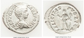 Geta, as Caesar (AD 198-209). AR denarius (21mm, 3.23 gm, 5h). VF. Rome, AD 200-202. P SEPT GETA-CAES PONT, bare headed and draped bust of Geta right ...
