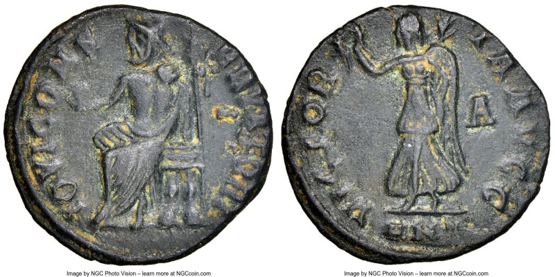 Time of Maximinus II (AD 308-313). AE quarter nummus, "Great Persecution" issue ...