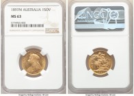 Victoria gold Sovereign 1897-M MS63 NGC, Melbourne mint, KM13. AGW 0.2355 oz. 

HID09801242017

© 2020 Heritage Auctions | All Rights Reserved
