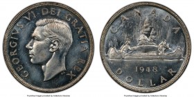 George VI Dollar 1948 UNC Details (Cleaned) PCGS, Royal Canadian mint, KM46. Key date to series. 

HID09801242017

© 2020 Heritage Auctions | All ...