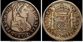 Ferdinand VII 2 Reales 1811 So-FJ VF30 NGC, Santiago mint, KM74. Two year type. Ex. Eric P. Newman Collection

HID09801242017

© 2020 Heritage Auc...