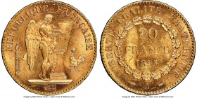Republic gold 20 Francs 1895-A MS65 NGC, Paris mint, KM825. AGW 0.1867 oz. 

HID09801242017

© 2020 Heritage Auctions | All Rights Reserved