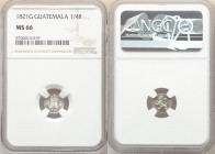 Ferdinand VII 1/4 Real 1821-G MS66 NGC, Nueva Guatemala mint, KM72. Semi-prooflike surfaces. 

HID09801242017

© 2020 Heritage Auctions | All Righ...