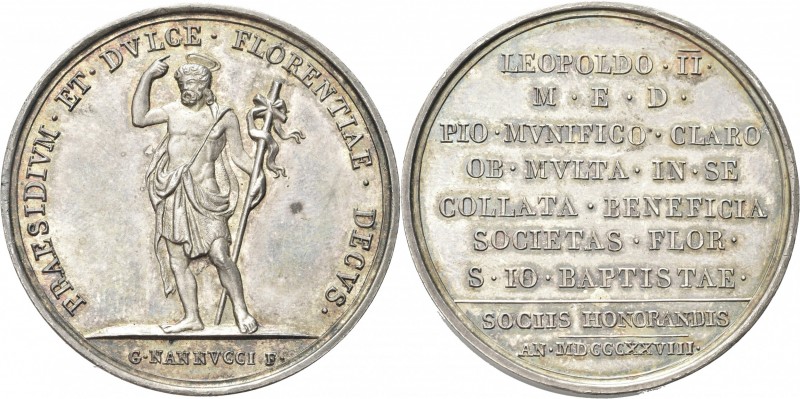 FIRENZE. Leopoldo II d'Asburgo Lorena, 1824-1859. 
Medaglia 1828 per il premio ...