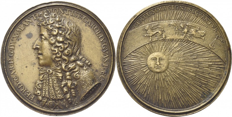 MANTOVA. Ferdinando Carlo di Gonzaga Nevers (duca di Mantova), 1652-1707. 
Meda...