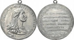 NAPOLI. Ferdinando IV (I) di Borbone, 1759-1816. 
Medaglia 1786 opus anonimo, coniata a Palermo. Ag gr. 68,10 mm 56 Dr. FERDINANDVS D G SICIL ET HIER...