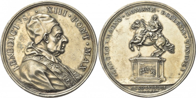 ROMA. Benedetto XIII (Pier Francesco Orsini), 1724-1730. 
Medaglia 1725 opus E....