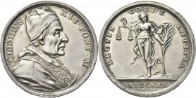 ROMA. Clemente XII (Lorenzo Corsini), 1730-1740. 
Medaglia 1730 a. I opus Ottone Hamerani. Ag gr. 14,64 mm 31,9 Dr. CLEMENS - XII PONT M. Busto del P...