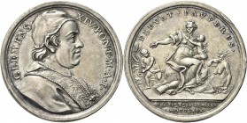 ROMA. Clemente XIV (Gian Vincenzo Antonio Ganganelli), 1769-1774. 
Medaglia 1769 a. I. Ag gr. 12,96 mm 31,5 Dr. CLEMENS - XIV PONT M A I. Busto a d. ...