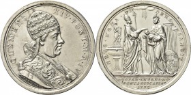 ROMA. Clemente XIV (Gian Vincenzo Antonio Ganganelli), 1769-1774. 
Medaglia 1772 a. IV opus F. Cropanese. Ag gr. 18,26 mm 36,8 Dr. CLEMENS - XIV PONT...