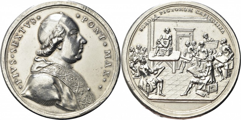 ROMA. Pio VI (Giannangelo Braschi), 1775-1799. 
Medaglia s. data. Ag gr. 46,85 ...