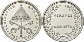 ROMA. Pio VII (Barnaba Chiaramonti), 1800-1823. 
Medaglia straordinaria 1805 opus L. Gennari. Ag gr. 27,10 mm 40,8 Dr. SEMINARIUM - ROMANUM. Chiavi d...