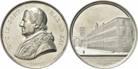 ROMA. Pio IX (Giovanni Maria Mastai Ferretti), 1846-1878. 
Medaglia 1866 a. XXI opus G. Bianchi. Ag gr. 33,74 mm 43,8 Dr. PIVS IX PONT - MAX AN XXI. ...