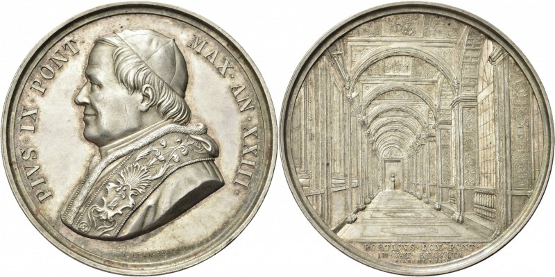 ROMA. Pio IX (Giovanni Maria Mastai Ferretti), 1846-1878. 
Medaglia 1868 a. XXI...