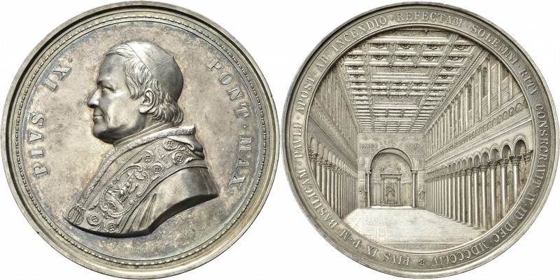 ROMA. Pio IX (Giovanni Maria Mastai Ferretti), 1846-1878.
Medaglia di grande mo...