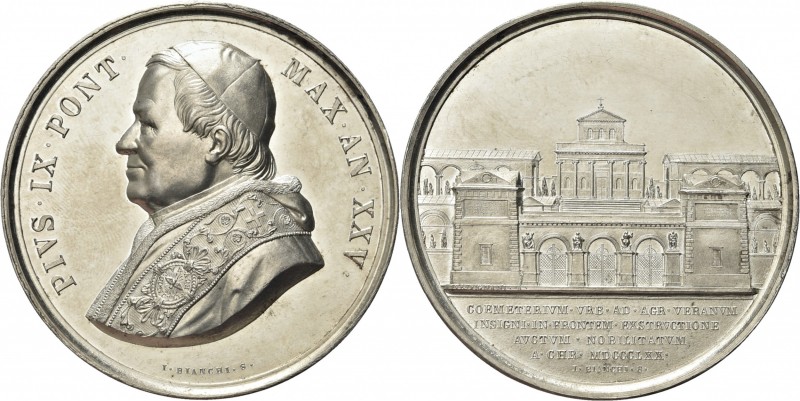 ROMA. Pio IX (Giovanni Maria Mastai Ferretti), 1846-1878. 
Medaglia 1870 a. XXV...