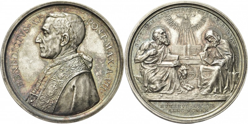 ROMA. Benedetto XV (Giacomo della Chiesa), 1914-1922. 
Medaglia 1921 a. VII opu...