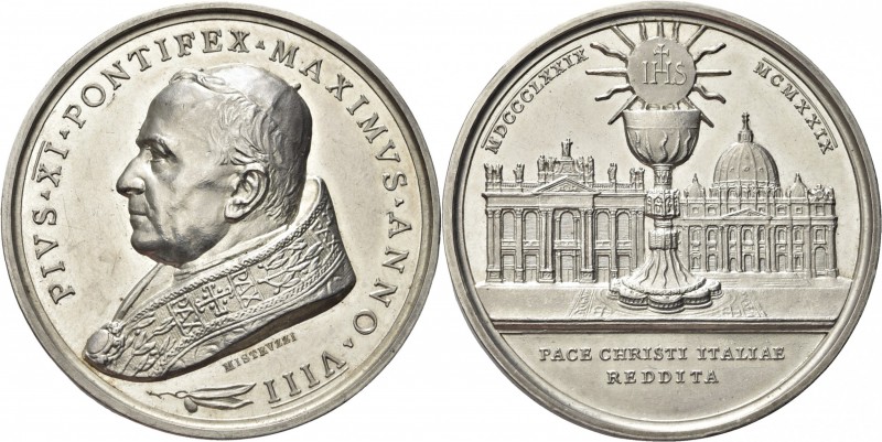 ROMA. Pio XI (Achille Ratti), 1922-1939. 
Medaglia 1929 a. VIII opus A. Mistruz...