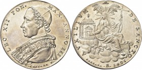 BOLOGNA. Leone XII (Annibale Sermattei della Genga), 1823-1829. 
Scudo 1825 a. III. Ag gr. 26,28 Come precedente. Munt. 14; Pag. 117; Gig. 9; B. 3255...