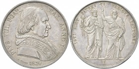 BOLOGNA. Pio VIII (Francesco Saverio Castiglioni), 1829-1830. 
Scudo 1830 a. I. Ag gr. 26,35 Dr. PIVS VIII PONT - MAX ANNO I. Busto a d., con zucchet...