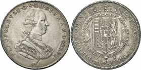 FIRENZE. Pietro Leopoldo I d’Asburgo Lorena, 1765-1790. 
Francescone 1790 (caratteri piccoli). Ag gr. 27,16 Dr. P LEOPOLDVS D G P R H E T B A A M D E...
