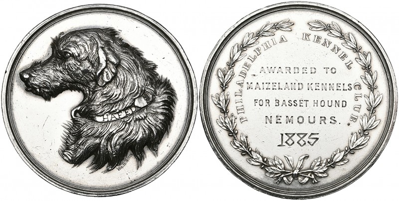 U.S.A., Philadelphia Kennel Club, silver prize medal awarded to Maizeland Kennel...