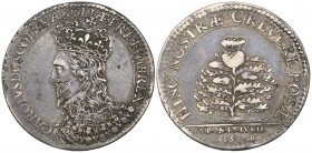 Charles I, Scottish Coronation, 1633, silver medal by Briot, another similar, 28mm (MI 266/60; E. 123), heavily scuffed, fine
Estimate: 140 - 180