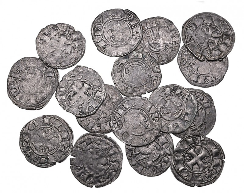 Alfonso I of Aragon (1104-34), dineros (16), all Toledo (Cayón 937 (8), 938 (8))...