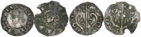 Kings of Aragon, Sancho Ramirez (1063-94), dinero (Cayón 1759), better than very fine; and Pedro I (1094-1104), dinero (Cayón 1769), chipped at upper ...