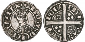 Counts of Barcelona, Alfonso II (1291-1327), croat (Cayón 1842), very fine
Estimate: 200 - 250