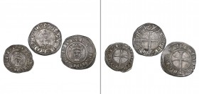 Kings of Mallorca, Sancho (1324-34), dobler and Jaime III (1324-43), dobler and dinero (Cayón 2046, 2051, 2052), first extremely fine, others very fin...